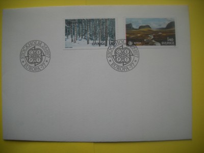 HOPCT PLIC FDC S NR 66 SUEDIA -EUROPA CEPT 1977 foto