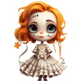 Sticker decorativ, Halloween, Portocaliu, 90 cm, 8444ST-9