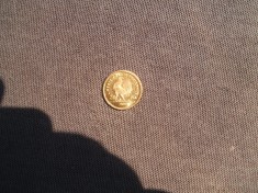 FRANTA 20 FRANCI 1901 AUR 8 KARATE JUMATATE DE RAM / COPIE DUPA MONEDA foto