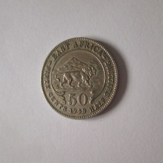 Africa de Est(East Africa) 50 Cents 1948