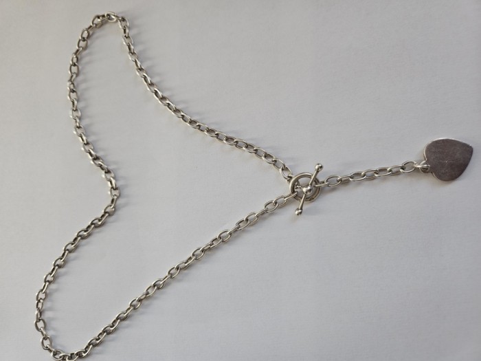 Lant din argint cu pandantiv inima #3034