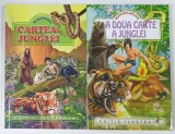 CARTEA JUNGLEI / A DOUA CARTE A JUNGLEI de RUDYARD KIPLING , 2 VOLUME , ilustratii de GABRIEL RISTEA , ANII &#039;2000