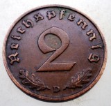2.983 GERMANIA 2 REICHSPFENNIG 1937 D, Europa, Bronz