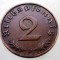 2.983 GERMANIA 2 REICHSPFENNIG 1937 D