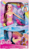 Barbie Mermaid Papusa, &quot;Malibu&quot; cu parul roz, accesorii de styling, Pet Dolphin