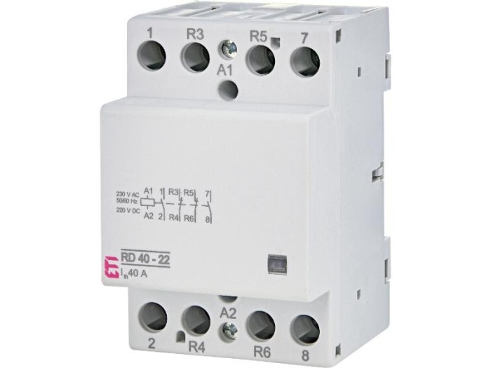 Contactor modular 40A 2ND+2NI RD40-22 230V Eti 002464022