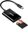 CARD READER extern Ugreen, &quot;CM265&quot; interfata USB Type-C, citeste/scrie: SD, microSD viteza pana la 280Mbps, suporta carduri maxim 512 GB, plastic, neg