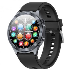 Smartwatch iSEN JT600 Negru, 1.43 AMOLED, Monitorizare Somn, Glicemie, SpO2+ECG, HR, Apel Bt, SOS, Asistent Vocal, Monitorizare Menstruala + Dispoziti