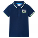 Tricou polo pentru copii, bleumarin, 104, vidaXL