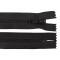 Fermoar plastic nedetasabil Crisalida, lungime 18 cm, Negru