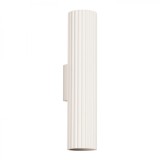 Lampă De Perete Karbon Bej Din Aluminiu Cu 2 Becuri Tub Minimalistă De Interior.