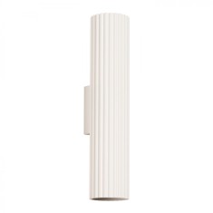 Lampă De Perete Karbon Bej Din Aluminiu Cu 2 Becuri Tub Minimalistă De Interior.