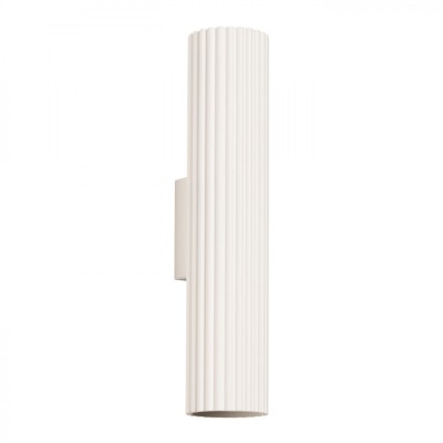 Lampă De Perete Karbon Bej Din Aluminiu Cu 2 Becuri Tub Minimalistă De Interior. foto