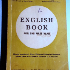 English book for the first year - H. Sascuteanu, I. Teller 1946 Ed Remus Cioflec