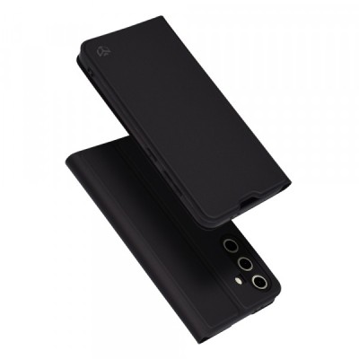 Husa pentru Samsung Galaxy S24 FE S721, Techsuit, Magskin Book, Neagra foto
