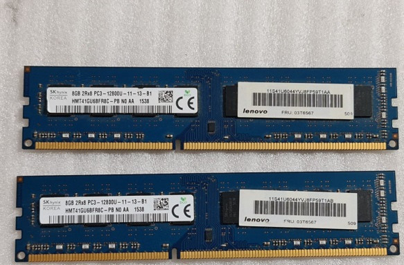 Memorie RAM desktop Hynix 8GB PC3-12800 DDR3-1600MHz non-ECC