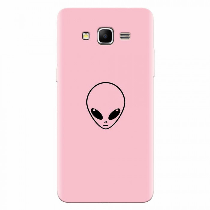 Husa silicon pentru Samsung Grand Prime, Pink Alien