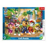Puzzle Trefl, Paw Patrol, Junglă, 25 Piese, Imagine Pădure Tropicală