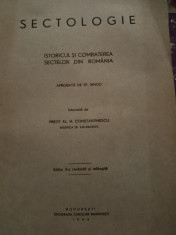 SECTOLOGIE- ISTORICUL SI COMBATEREA SECTELOR DIN ROMANIA- PR.CONSTANTINESCU 1943 foto
