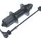 Butuc spate casetat, aluminiu, 32 gauri, negru anodizat, lungime QR 148.5 mm, ax 10 mm, cale rulare cu bile