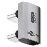 Adaptor USB-C3.1 mama - USB-C tata la 180 in forma de U Thunderbolt, Goobay