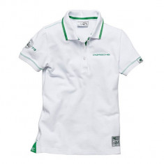 Tricou Polo Dama Oe Porsche RS 2.7 Alb / Verde Marime M WAP95800M0H foto