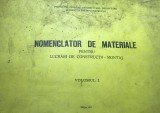 DVP30 Nomenclator de materiale - Constructii si montaj - 1977, Carti constructii