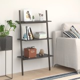 vidaXL Raft sprijinit, cu 3 niveluri, negru, 64x34x116 cm 336372