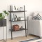 vidaXL Raft sprijinit, cu 3 niveluri, negru, 64x34x116 cm 336372