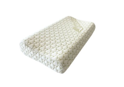 Perna ergonomica Aloe Vera Memory, sustinere exacta pentru gat si cap, husa detasabila, 30x50x10/8 cm, ambalata la geanta Relax KipRoom foto