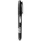Marker permanent, 2 capete, negru, RICHMANN