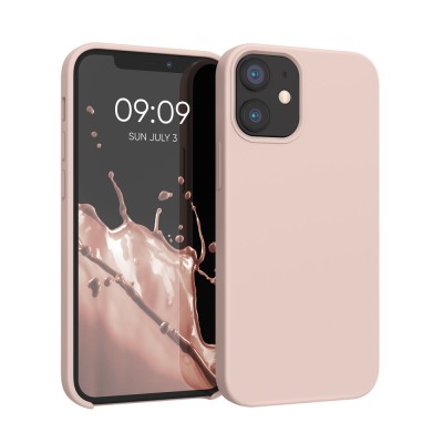 Husa pentru Apple iPhone 12 Mini, Silicon, Roz, 52640.10 foto