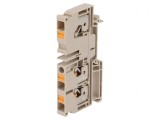 Bornă de &Icirc;mbinare cu Arc 6mm2 Piste 1 Borne 3 Bej