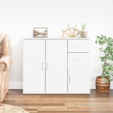 VidaXL Servantă, alb, 91x29,5x75 cm, lemn prelucrat