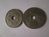 Romania lot 2 monede 10 Bani:1905+1906, Cupru-Nichel