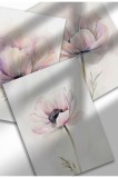PF-SET11|Set de 3 postere cu flori pastelate, imprimeuri botanice pe p&acirc;nză &icirc;n acuarelă, artă murală florală minimalistă | 3 x A3 (29.7 x 42 cm) - PF-S