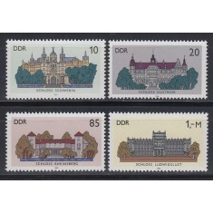 DDR 1986 - Castele, arhitectura, serie neuzata