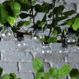 Ghirlanda luminoasa, LED, model Luca, 10 becuri, 380cm, incarcare solara, lumina alb rece Household NewTrend