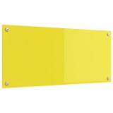 vidaXL Spate de bucătărie Galben 90 x 40 x 0,6 cm sticlă securizată 42001256