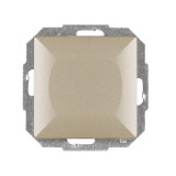 Intrerupator cap cruce Abex Perla WP-8P SA, incastrat, satin
