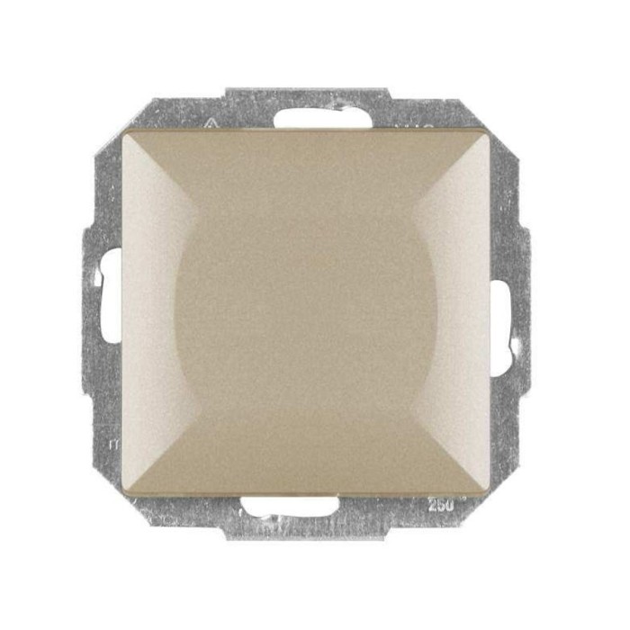Intrerupator cap cruce Abex Perla WP-8P SA, incastrat, satin