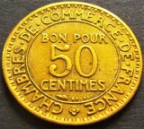 Cumpara ieftin Moneda istorica (BUN PENTRU) 50 CENTIMES - FRANTA, anul 1923 * cod 3706 B