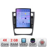 Navigatie Mercedes C W203 2001-2007 K-clk ecran tip TESLA 9.7&quot; cu Android Radio Bluetooth Internet GPS WIFI 2+32 DSP Q CarStore Technology