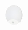 Lampa LED 15W 1200lm 4000K 250x49mm rotunda alba cu senzor de miscare exterior perete sau tavan IP44 3 ani garantie