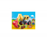 Cumpara ieftin Playmobil - 1.2.3 Excavator Cu Brat Mobil
