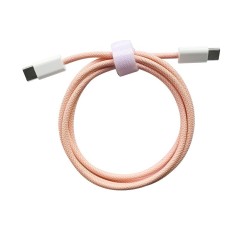 Cablu de Date Universal, Flippy, Incarcare Rapida, Type-C to Type-C Compatibil cu Telefon sau Tableta, Cablu de Incarcare Impletit din Nailon, 1 m, Ro
