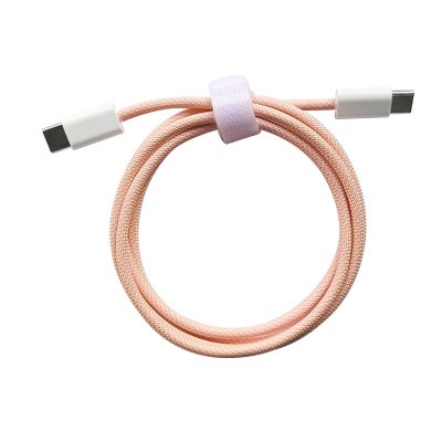 Cablu de Date Universal, Flippy, Incarcare Rapida, Type-C to Type-C Compatibil cu Telefon sau Tableta, Cablu de Incarcare Impletit din Nailon, 1 m, Ro foto