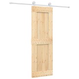 Cumpara ieftin Usa glisanta cu set de feronerie 70x210 cm, lemn masiv de pin