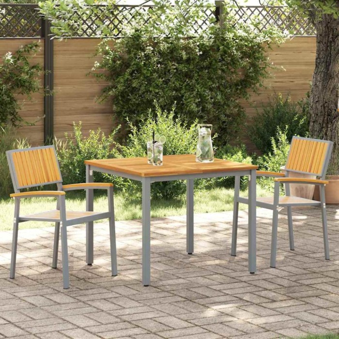 vidaXL Scaun pentru Grădină 2 pcs Maro 56 x 57 x 87cm 4010628
