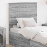 vidaXL Tăblie cap cu headboard Gri Sonoma 75 cm Lemn compozit 887831